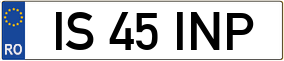 Truck License Plate